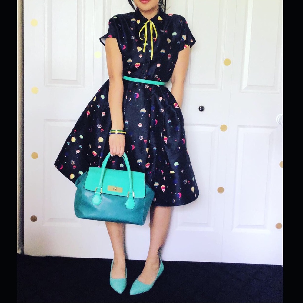 Hot air balloons Kate Spade dress